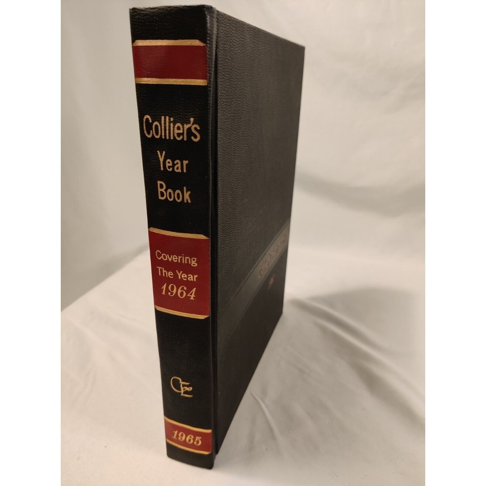 Vintage Collier's Encyclopedia Yearbook 1965 Covering 1964 Preowned Hardcover